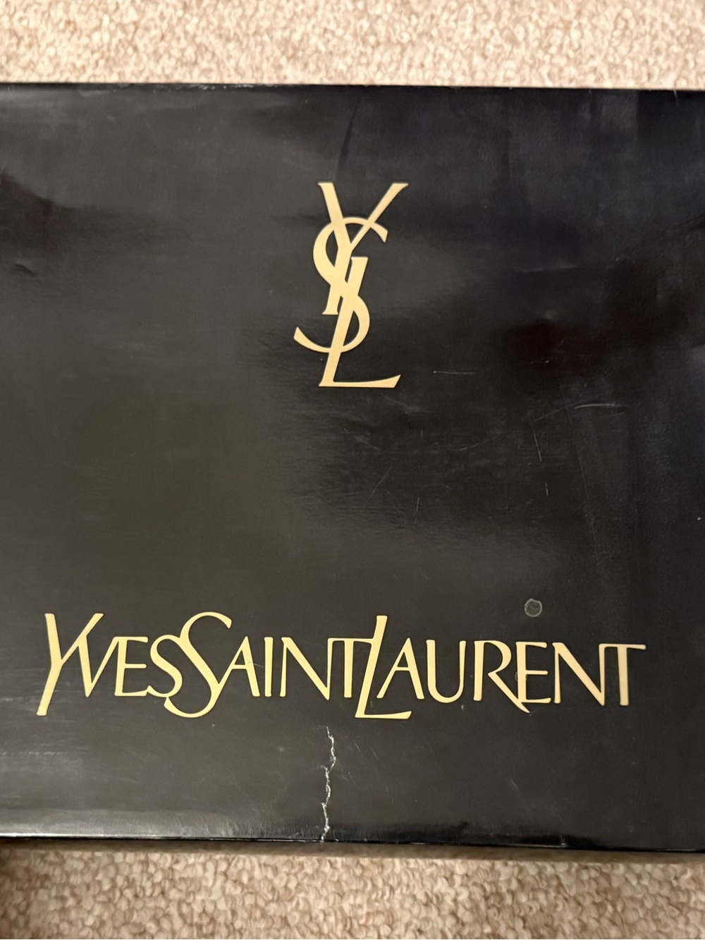 Yves Saint Laurent Blue Vintage Blanket from the 1970's